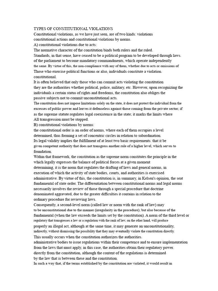 Understanding Constitutional Violations | PDF | Habeas Corpus ...
