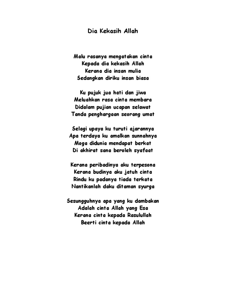 Lirik Lagu Pdf