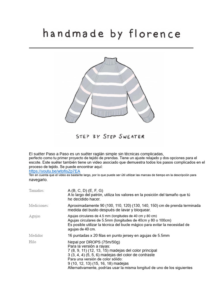 Suéter Paso a Paso: Teje sin Costuras | PDF | Ropa