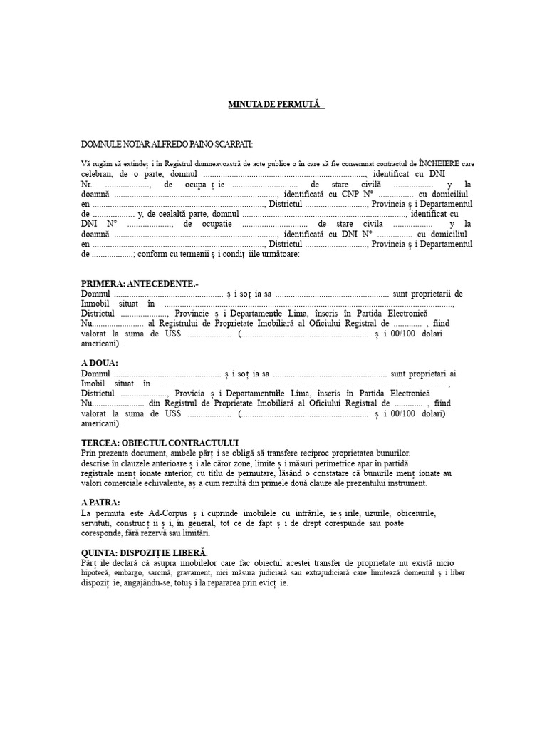 Model Permutare | PDF