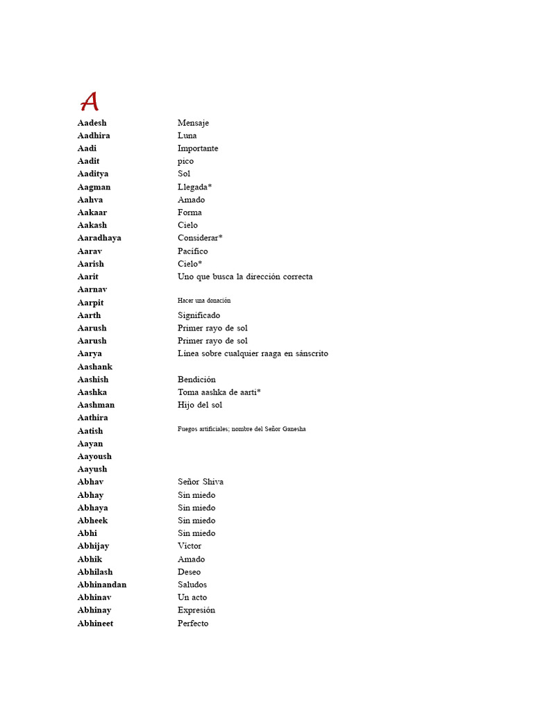 Nombres hindúes masculinos y su significado | PDF | Shiva | Krishna