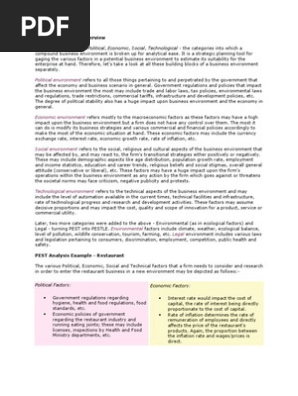 PEST Analysis