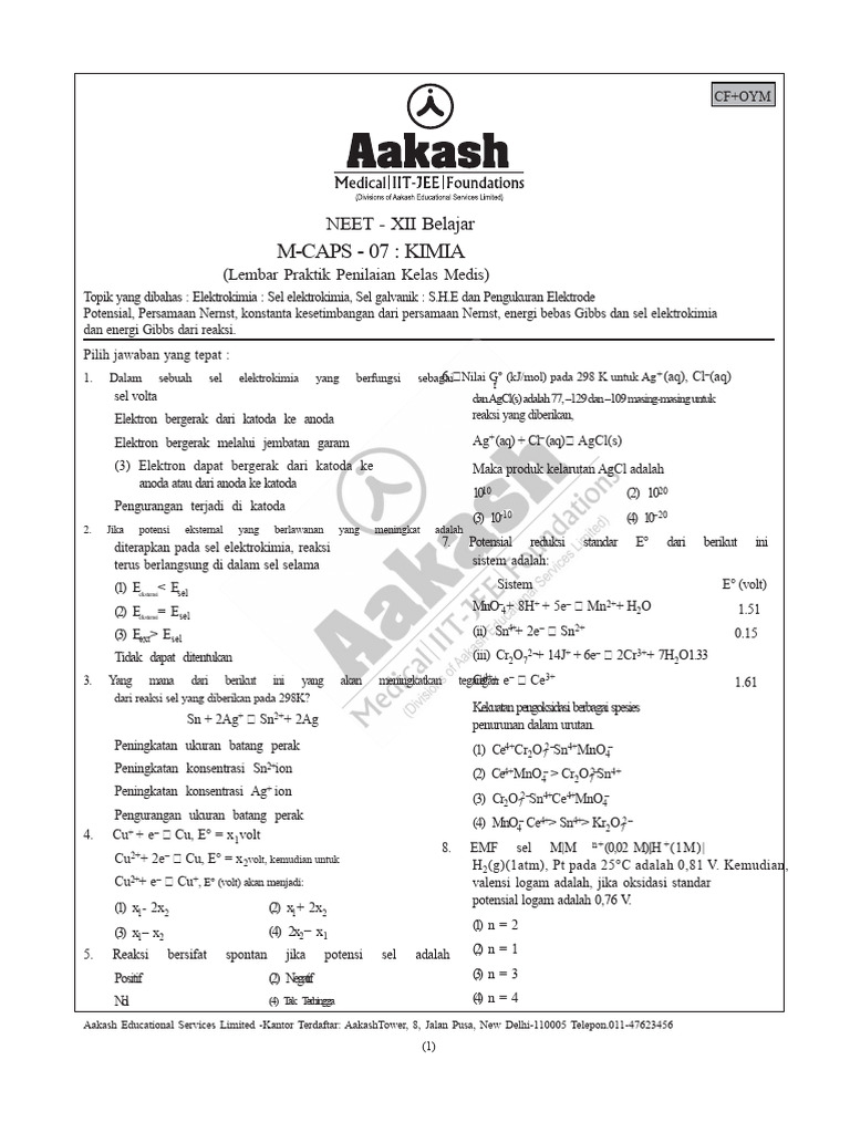 Modul Aakash | PDF