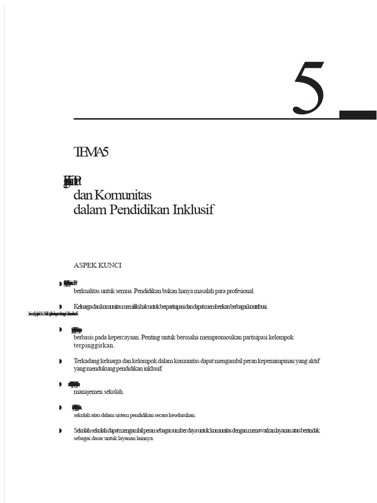 Peran Keluarga dalam Pendidikan Inklusif | PDF