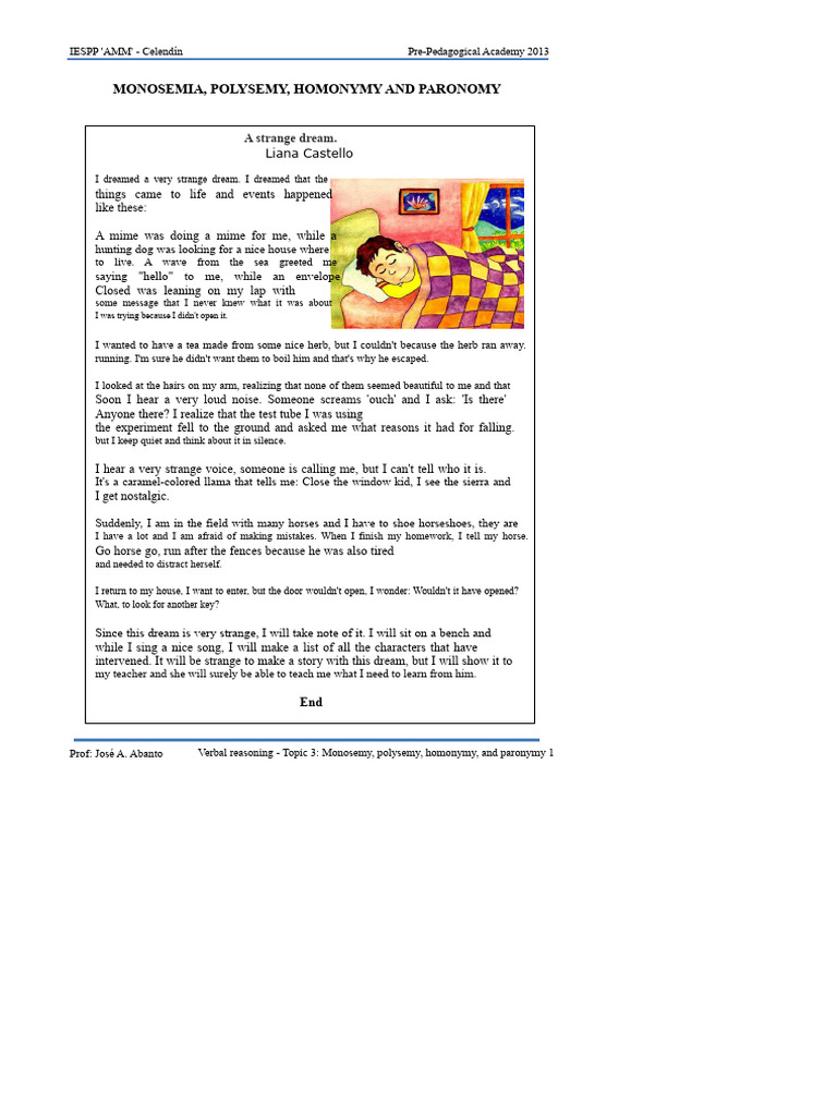 Understanding Monosemy and Polysemy | PDF | Trigonometry | Linguistics
