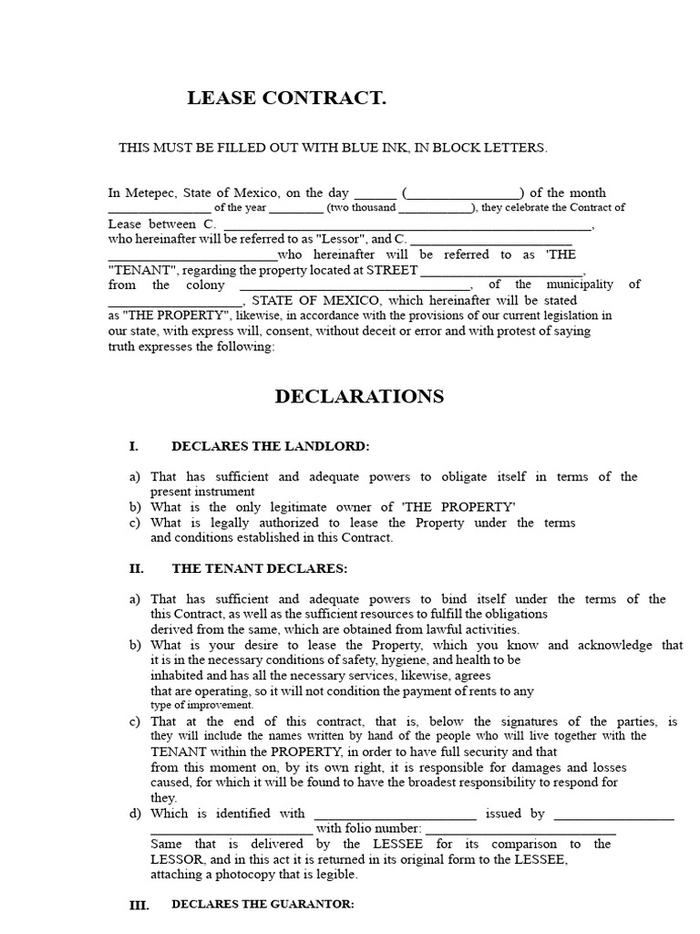 Complete Lease Agreement | PDF | Lease | Leasehold Estate