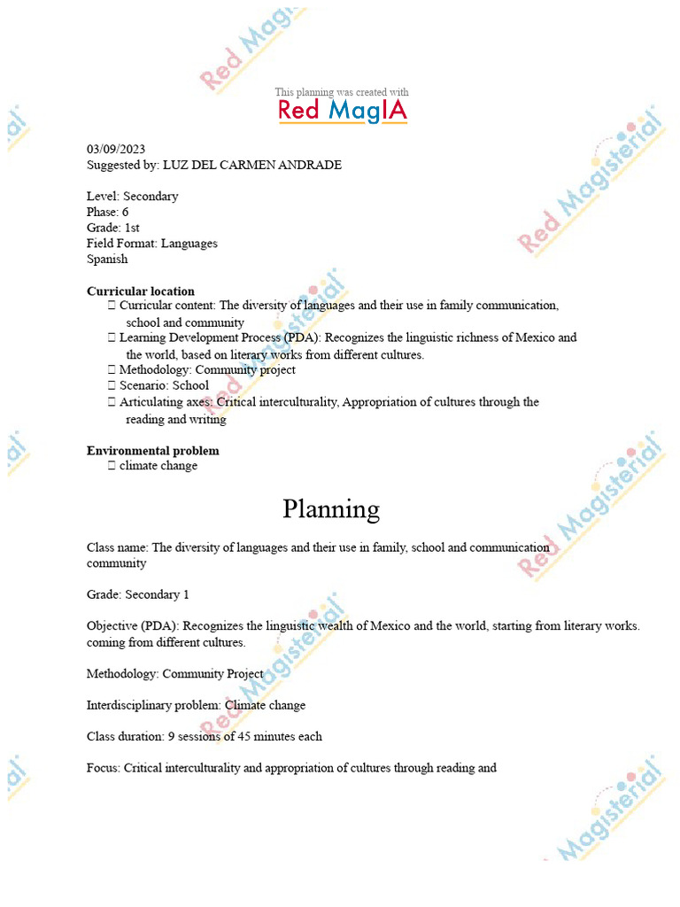 Language Diversity and Climate Change Plan | PDF | Linguistics | Human ...