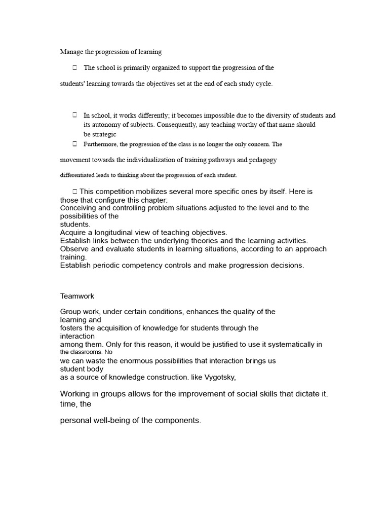 Optimizing Student Learning Progression | PDF