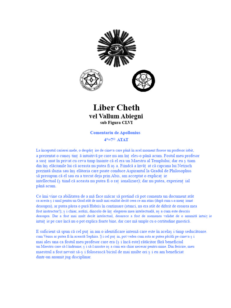 Liber Cheth A Comentat | PDF