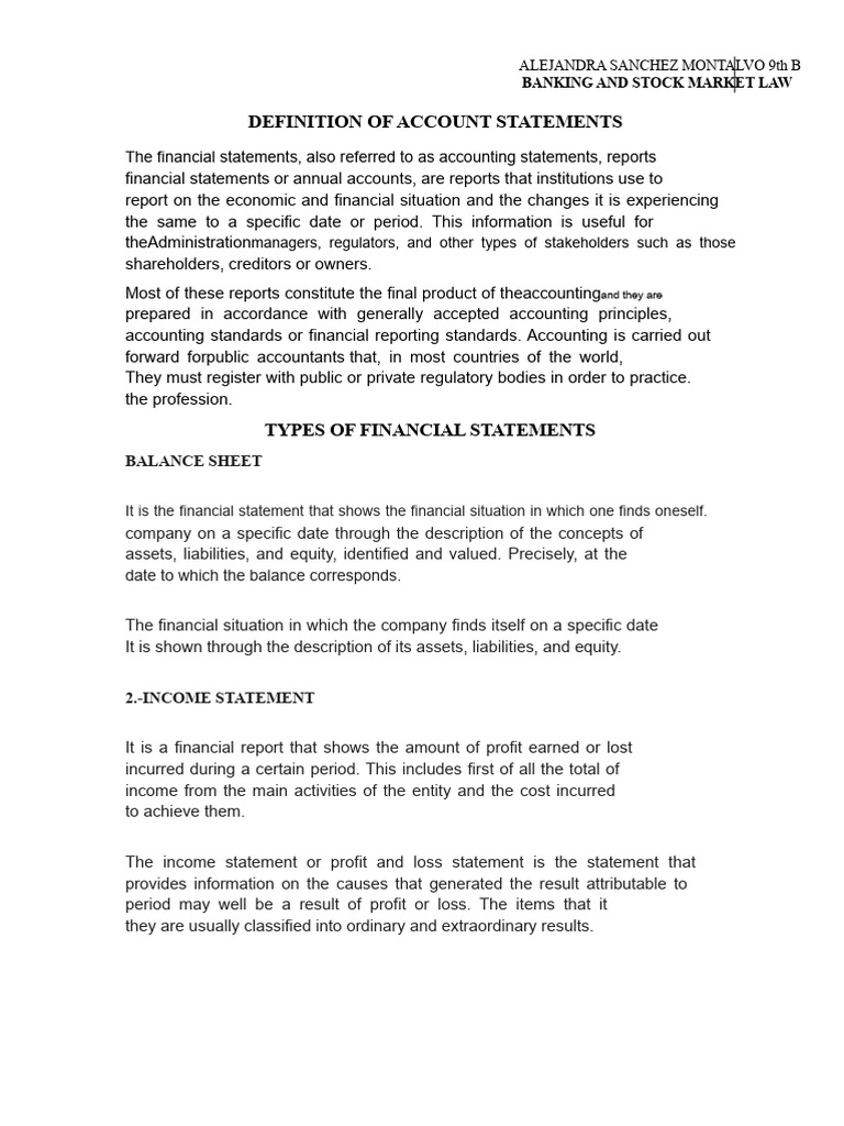 Understanding Financial Statements | PDF | Equity (Finance) | Balance Sheet