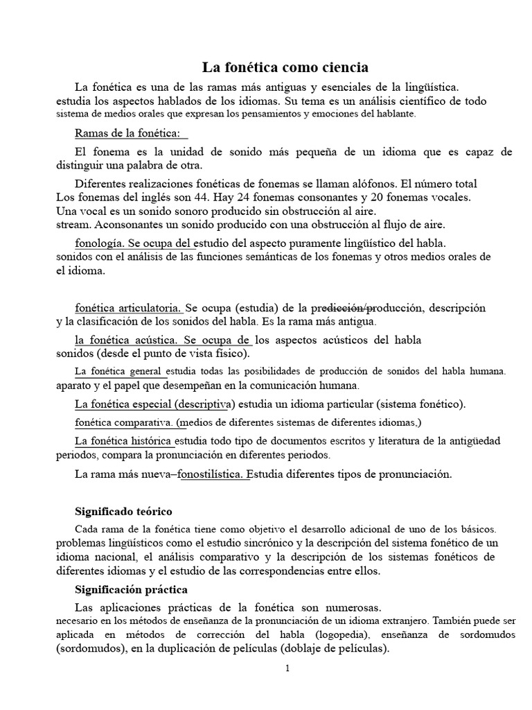 Introducción a la Fonética Lingüística | PDF | Fonética | Fonema