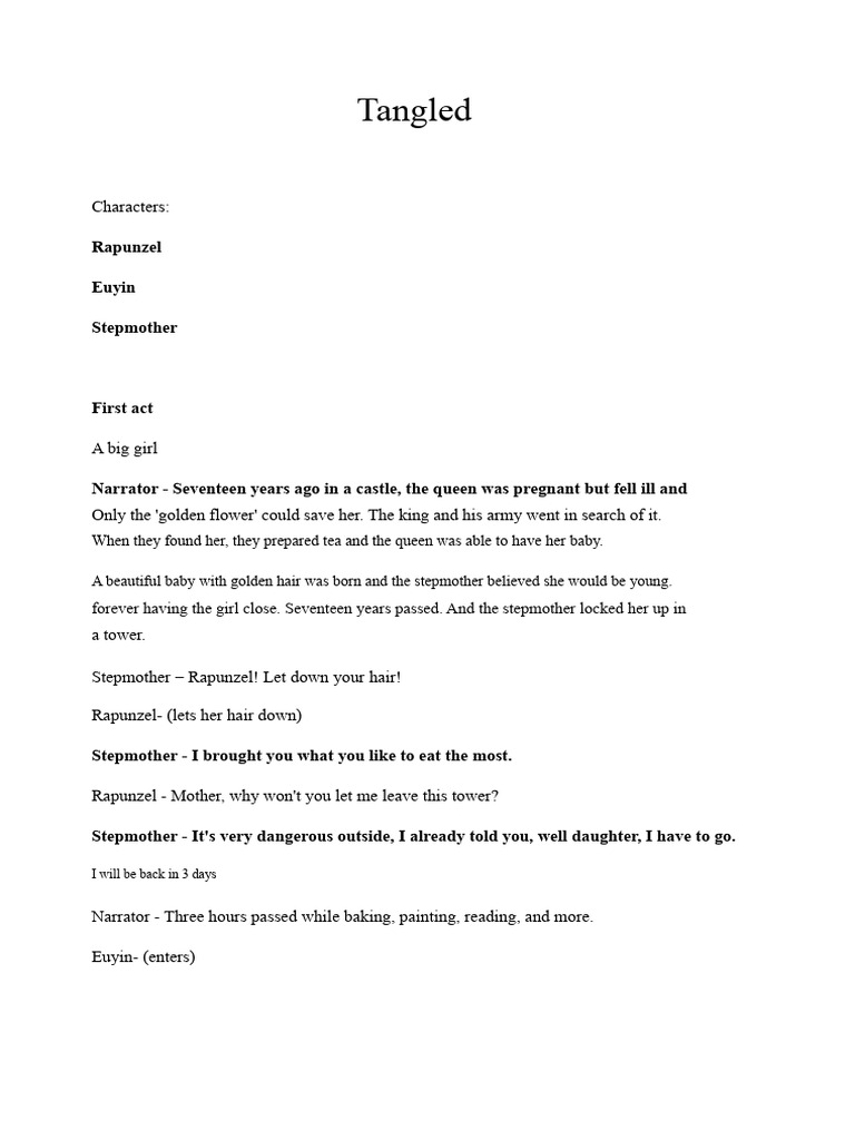 Tangled-Short Script | PDF