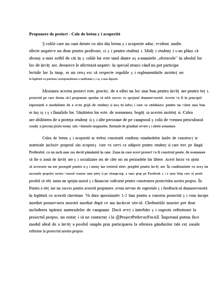 Propunere de Proiect Finală | PDF