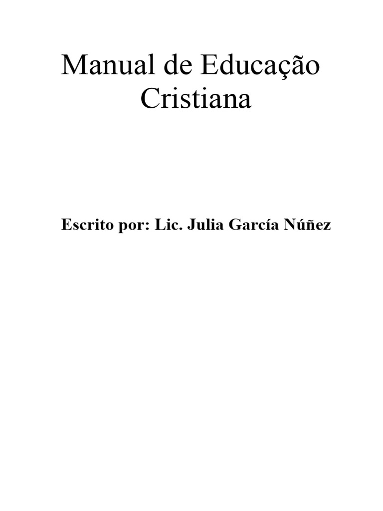 Guia Prático para Professores Cristãos | PDF | Jesus | Deus