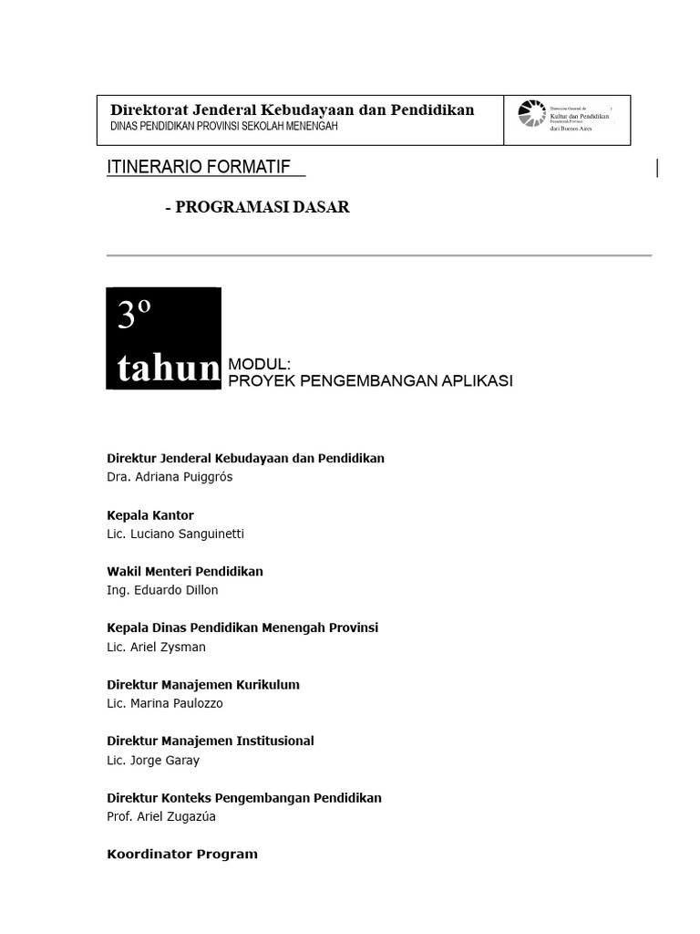 Modul Pemrograman Dasar 2007 | PDF