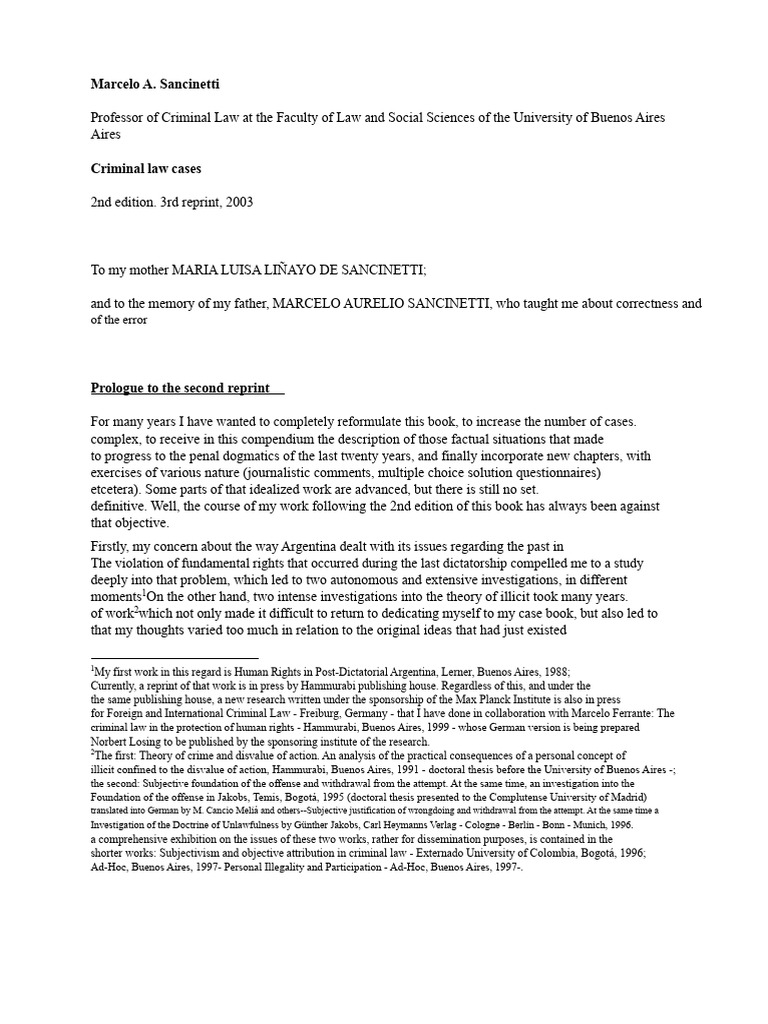 Criminal Law Case Studies Overview | PDF | Crime & Violence | Crimes