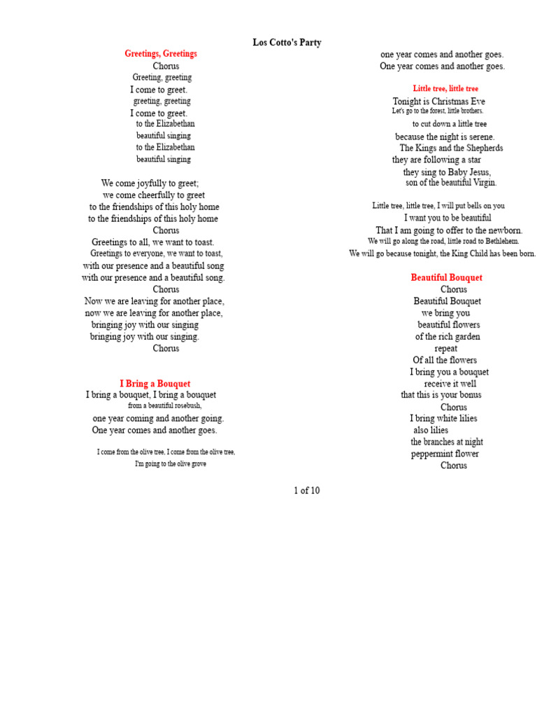 Parranda Lyrics | PDF | Glory (Religion) | Christmas