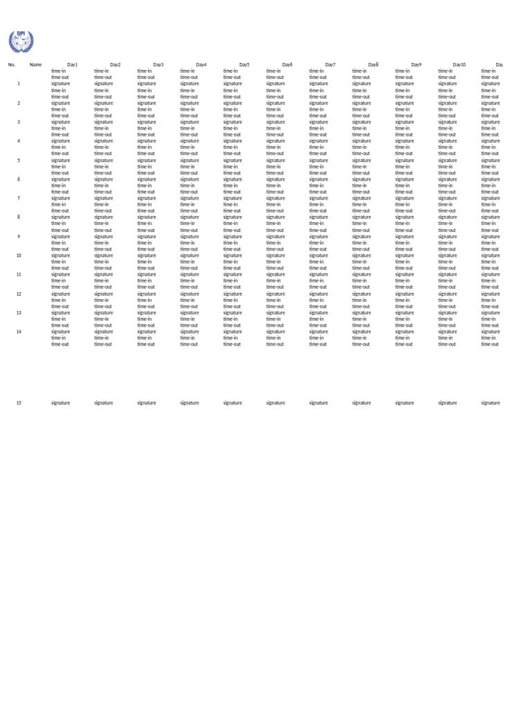 Daily Time Tracking and Signatures | PDF