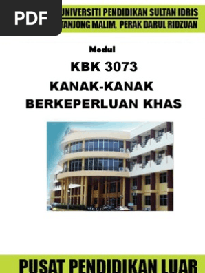 Kbk3073 Kanak Kanak Berkeperluan Khas Pdf
