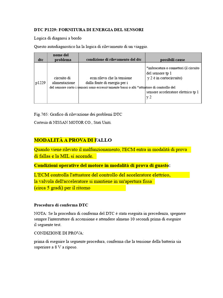 DTC P1229 Sentra 2004 | PDF