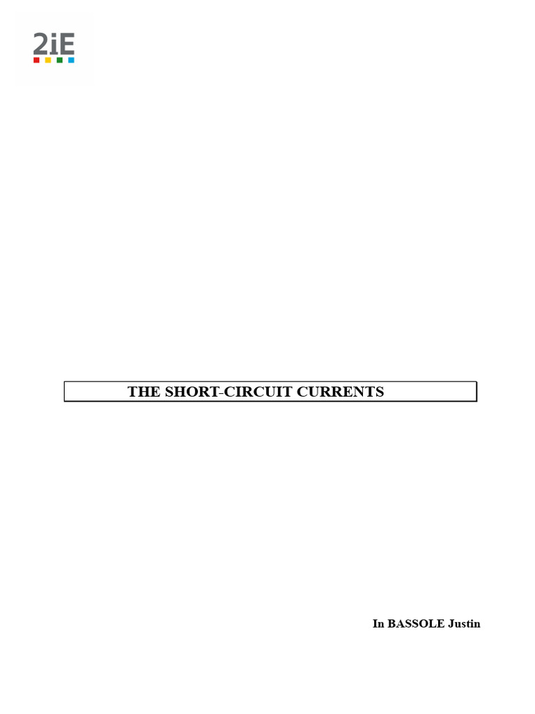 Chapter 5 - Short Circuit Currents | PDF | Electrical Impedance ...