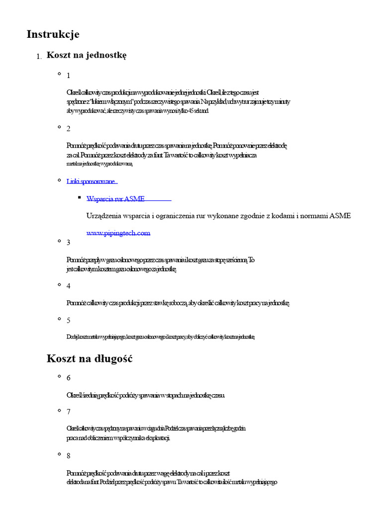 Jak Oszacować Spawanie Rur - Ehow | PDF