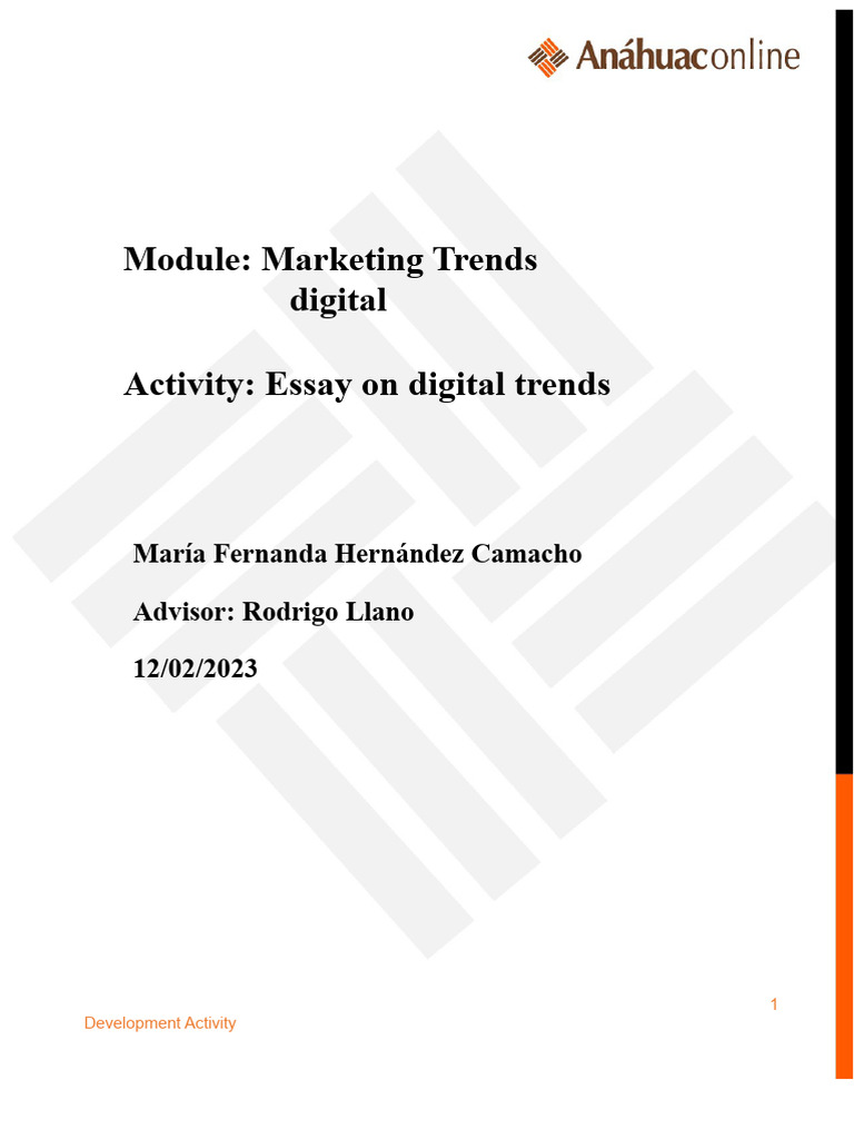 Essay On Digital Trends | PDF