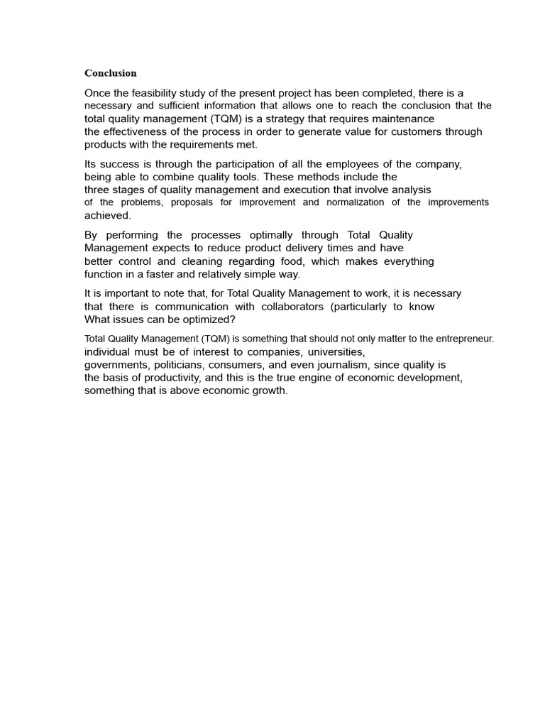 Total Quality Management Insights | PDF