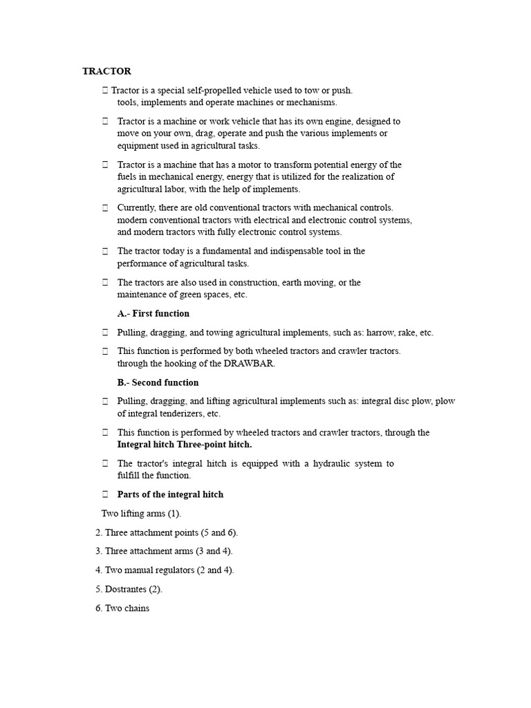 TRACTOR | PDF | Internal Combustion Engine | Diesel Engine