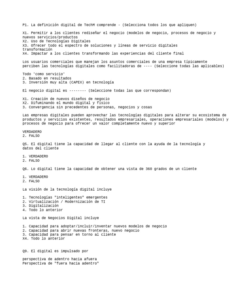 Definición de Negocios Digitales y TechM | PDF