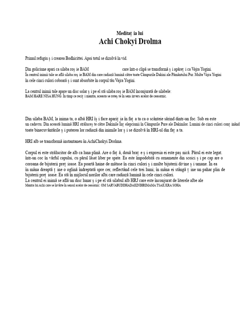 Achi În Engleză | PDF