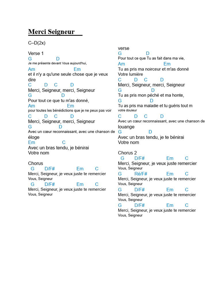 Merci d'un cœur reconnaissant | PDF