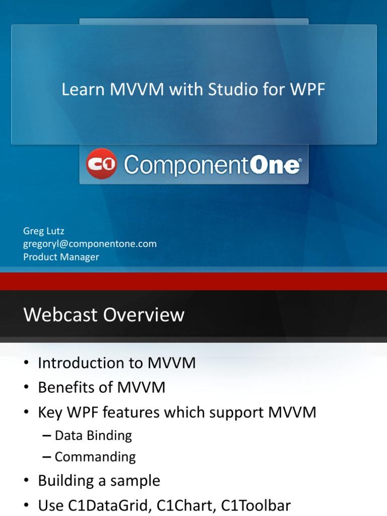 Learn MVVM With Studio For WPF | PDF | Windows Presentation Foundation ...