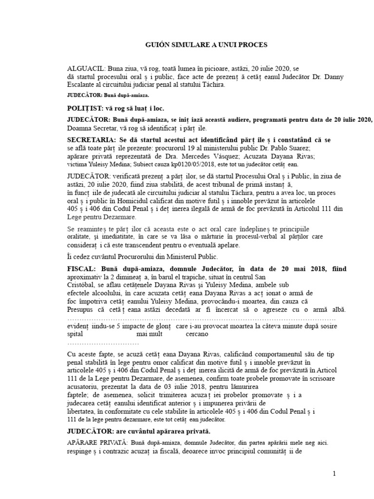 Scenariu de Simulare A Unui Proces | PDF