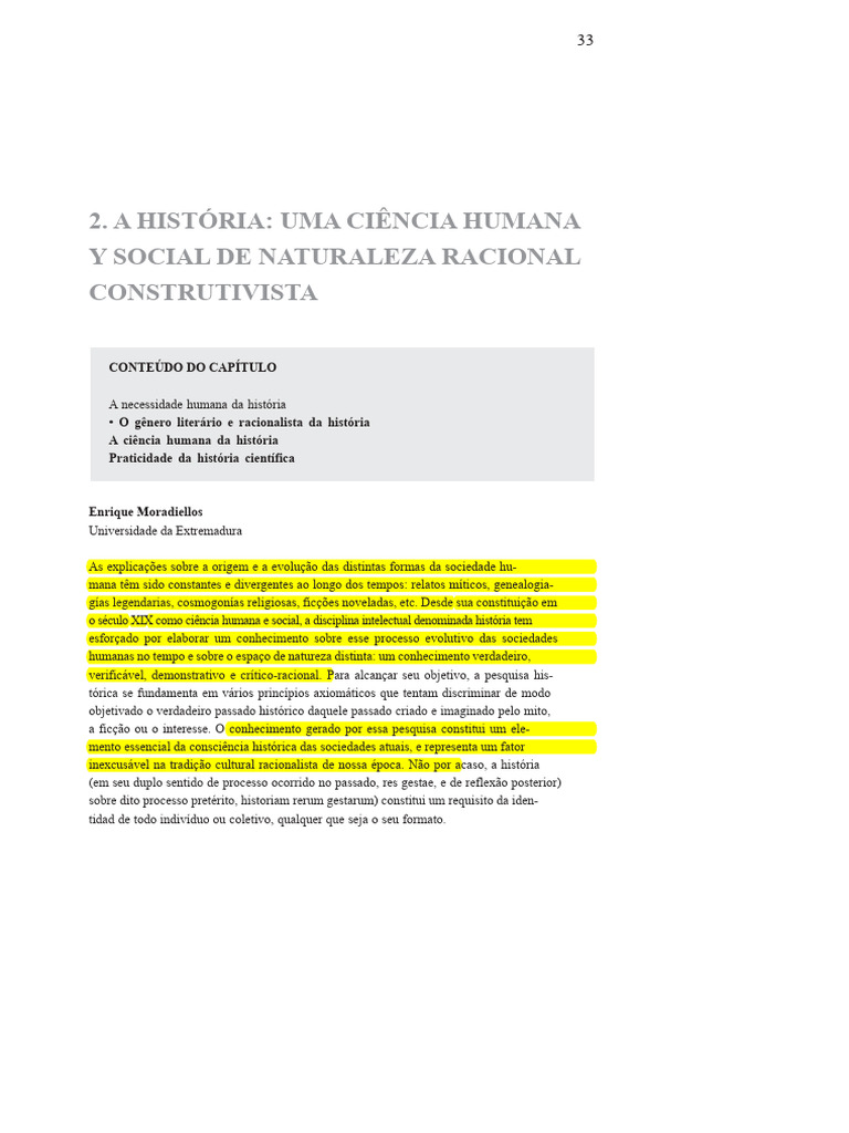 A História como Ciência Social Racional | PDF | Science | Tempo
