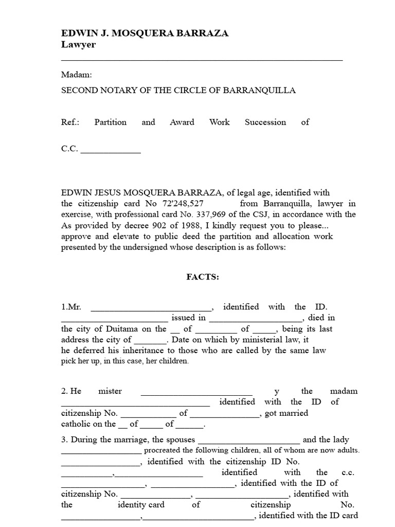 Inheritance Partition and Award Document | PDF | Wall | Property Law