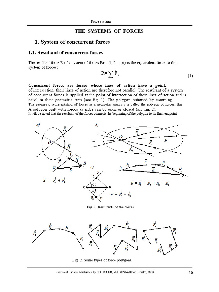 Understanding Force Systems in Mechanics | PDF | Force | Rotation
