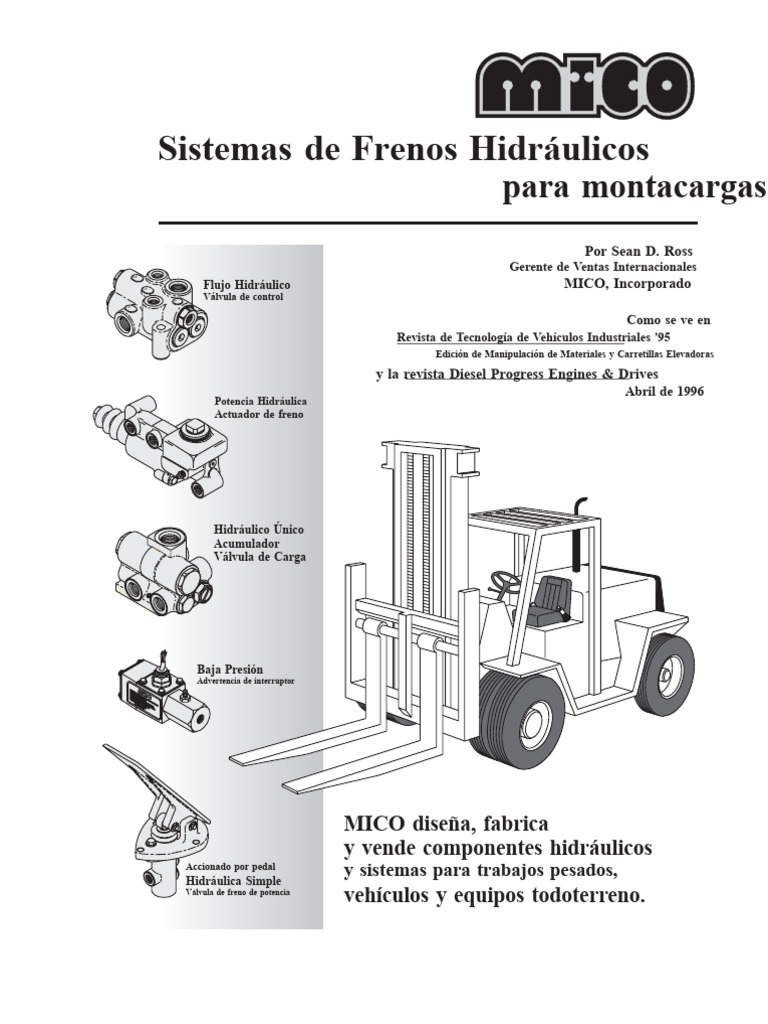 Sistemas de Frenos Hidráulicos en Montacargas | PDF | Máquina elevadora