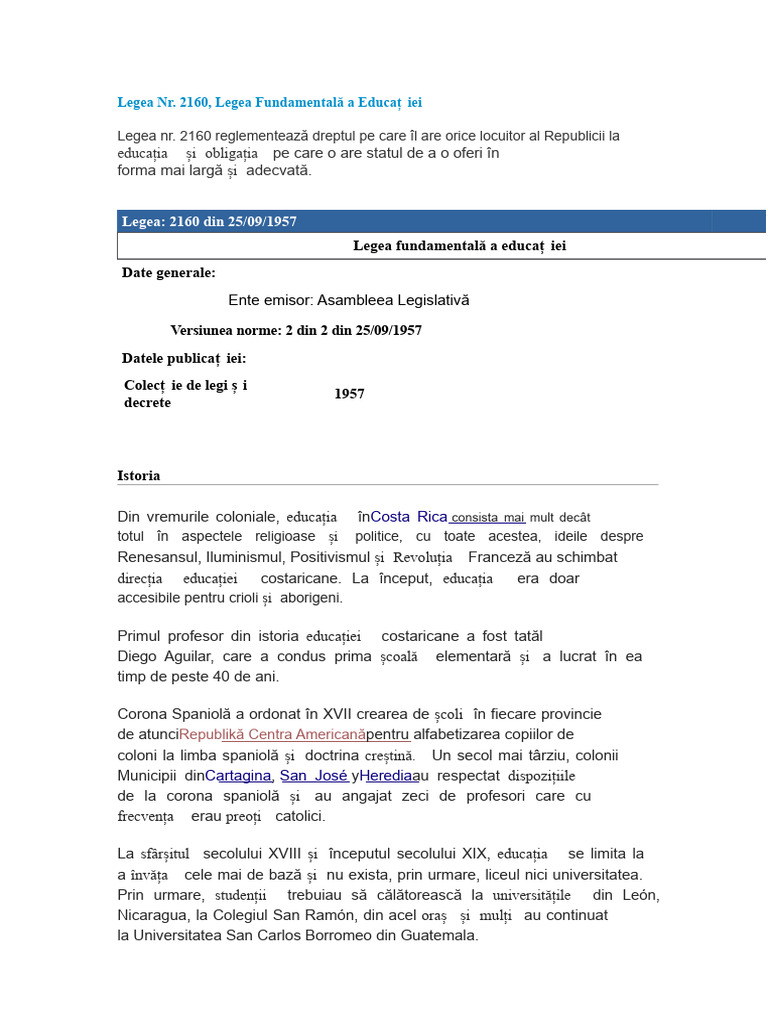 Legea Nr. 2160 | PDF