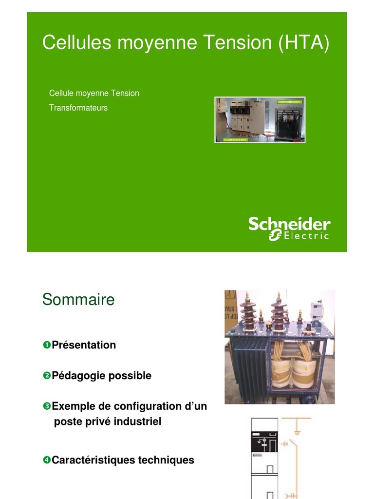 Cellules Moyenne Tension Hta | PDF | Ingénierie de l'énergie électrique ...