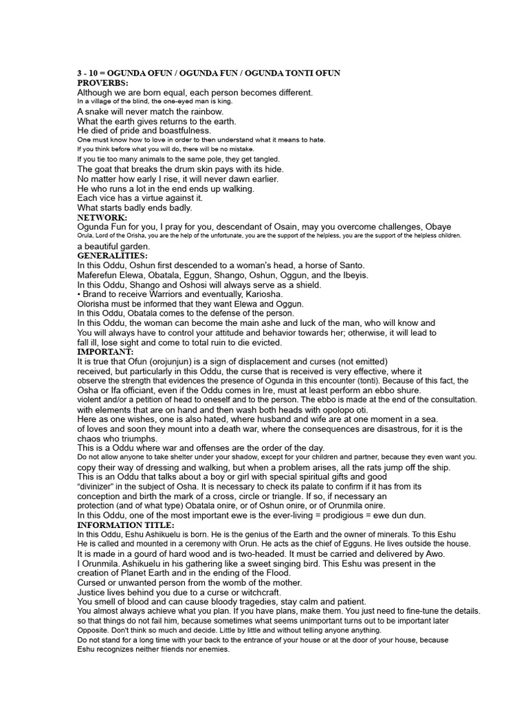 OGUNDA OFUN | PDF