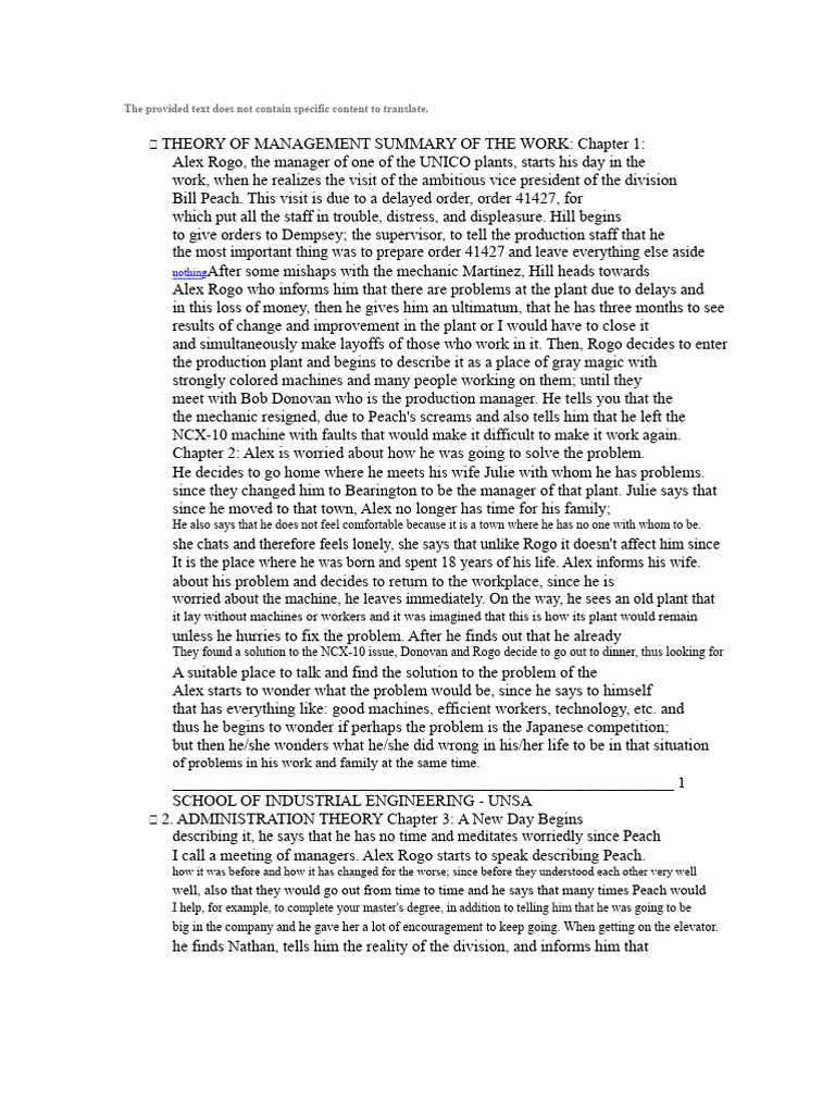 Chapter Summary of 