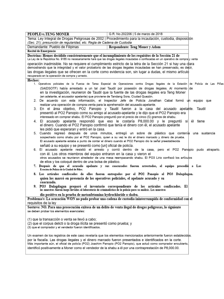 Gente v. Moner | PDF | Policía | Crímenes