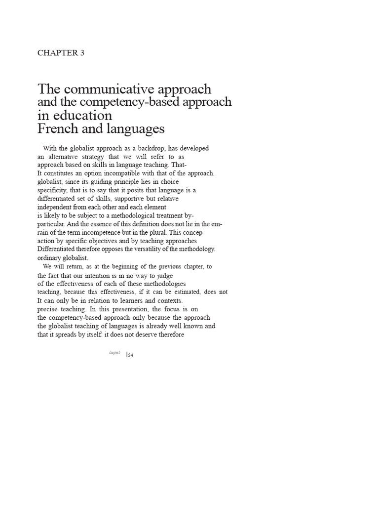 Competency-Based Language Teaching | PDF | Methodology | Communication
