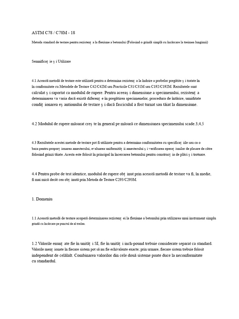 Astm C78 - C78M | PDF