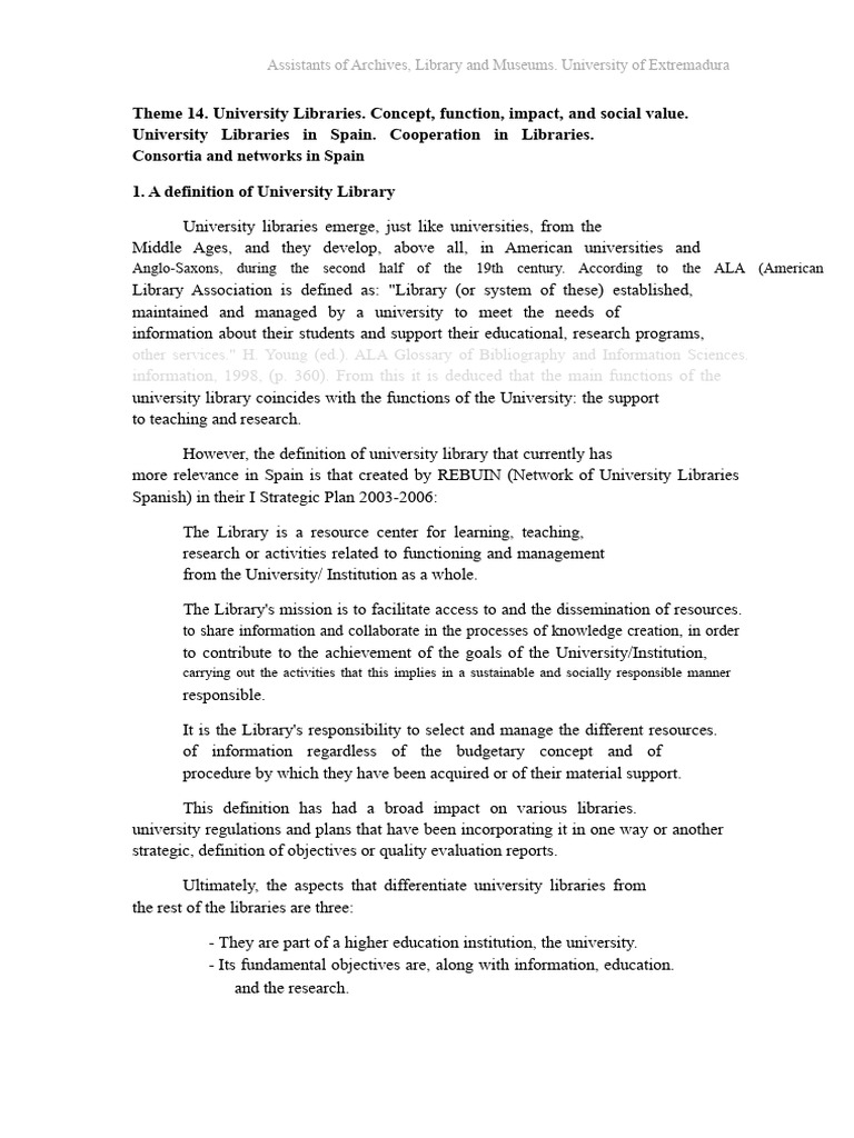 University Libraries: Functions and Impact | PDF | Libraries | Social ...