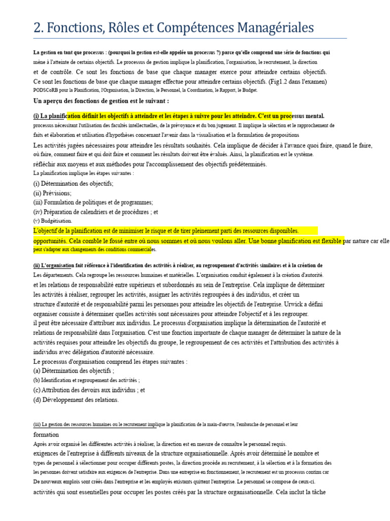 Notes Unite 2 Mpob | PDF | Recrutement | Planification