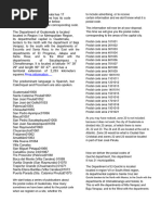 Peru Postal Codes Overview | PDF | Peru | South America