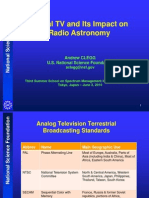 Digital TV and Its Impact On Radio Astronomy: Andrew CLEGG U.S. National Science Foundation
