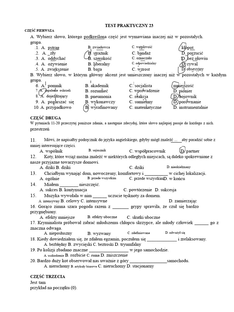 Test 23 | PDF